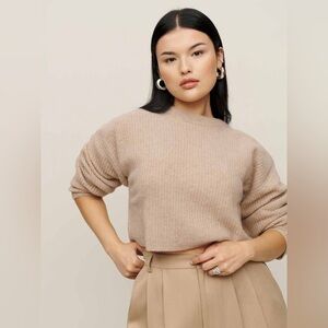 reformation 👡 lotto cropped sweater